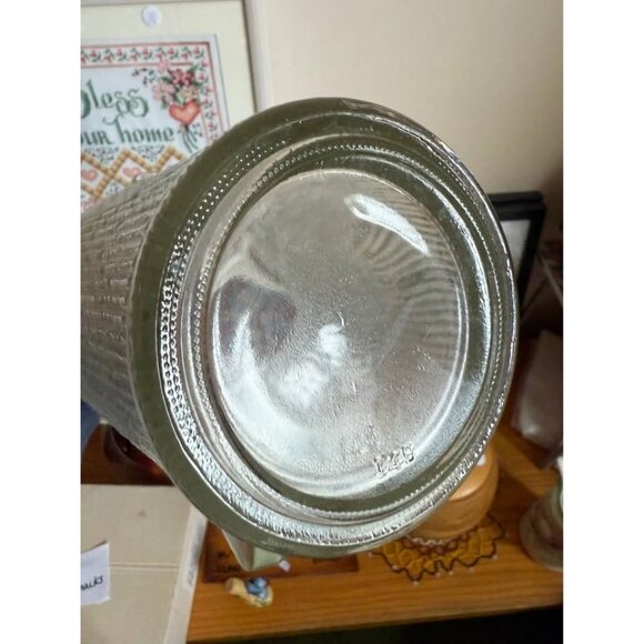 MCM Jeannette Glass Finlandia Pitcher & Tumbler Glass Tree Bark Icicle - Picture 3 of 6